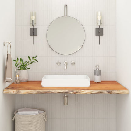 Bänkskiva för badrum 110x60x3,8 cm rektangulär massiv akacia