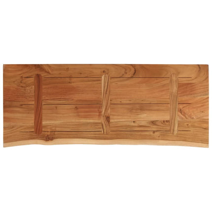 Bänkskiva för badrum 140x60x3,8 cm rektangulär massiv akacia