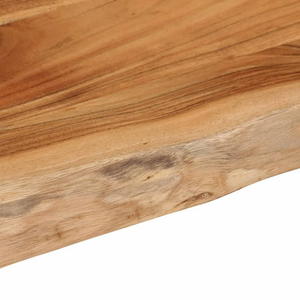 Bänkskiva för badrum 140x60x3,8 cm rektangulär massiv akacia