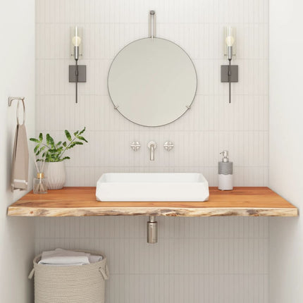Bänkskiva för badrum 140x60x3,8 cm rektangulär massiv akacia