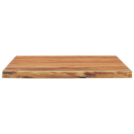 Bordsskiva 80x80x3,8 cm fyrkantig massiv akacia rustik kant
