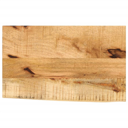 Bordsskiva 50x20x2,5 cm levande kant massivt grovt mangoträ