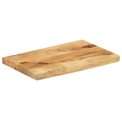 Bordsskiva 50x20x2,5 cm levande kant massivt grovt mangoträ
