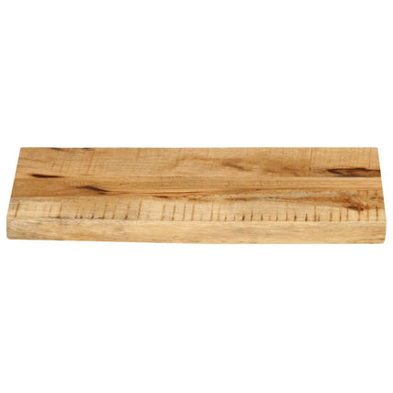 Bordsskiva 50x20x2,5 cm levande kant massivt grovt mangoträ