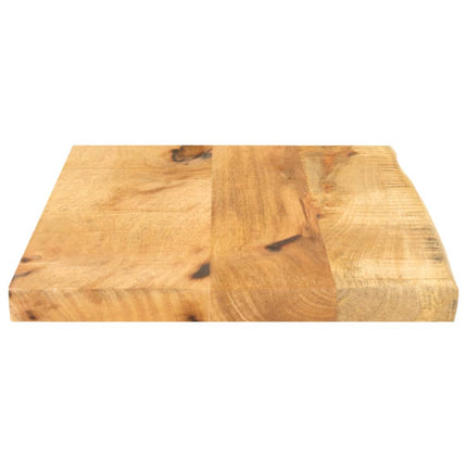 Bordsskiva 60x20x2,5 cm levande kant massivt grovt mangoträ