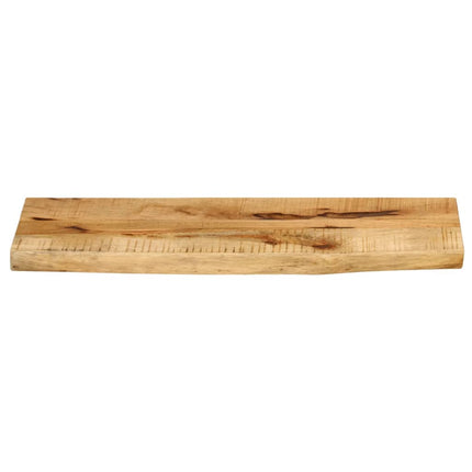 Bordsskiva 90x20x2,5 cm levande kant massivt grovt mangoträ