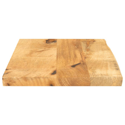 Bordsskiva 40x30x2,5 cm levande kant massivt grovt mangoträ