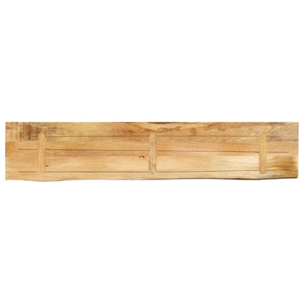 Bordsskiva 160x30x2,5 cm levande kant massivt grovt mangoträ