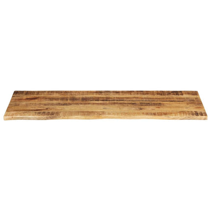 Bordsskiva 140x60x2,5 cm levande kant massivt grovt mangoträ