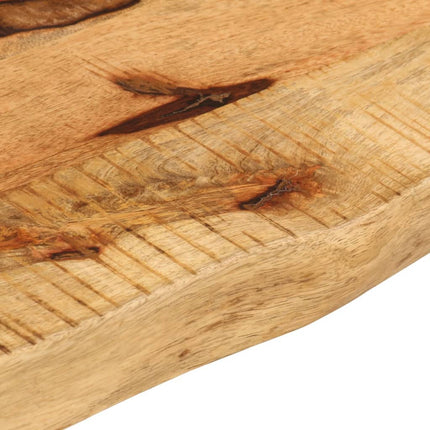 Bordsskiva 40x20x3,8 cm levande kant massivt grovt mangoträ