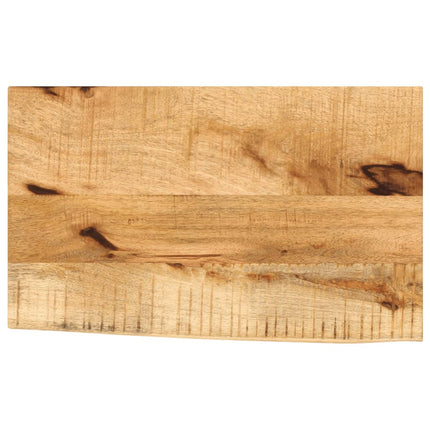 Bordsskiva 50x20x3,8 cm levande kant massivt grovt mangoträ