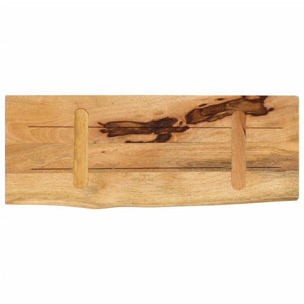 Bordsskiva 70x20x3,8 cm levande kant massivt grovt mangoträ