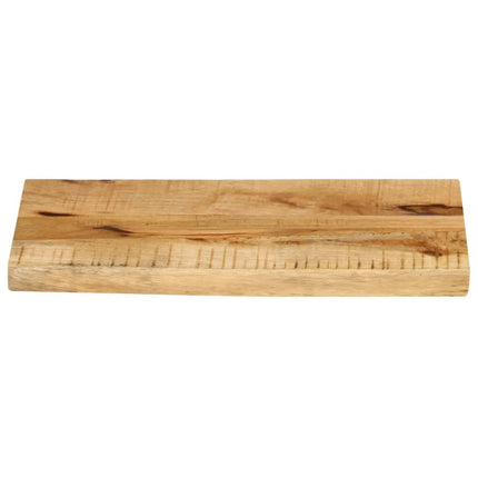 Bordsskiva 40x30x3,8 cm levande kant massivt grovt mangoträ