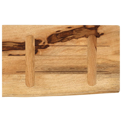 Bordsskiva 40x30x3,8 cm levande kant massivt grovt mangoträ