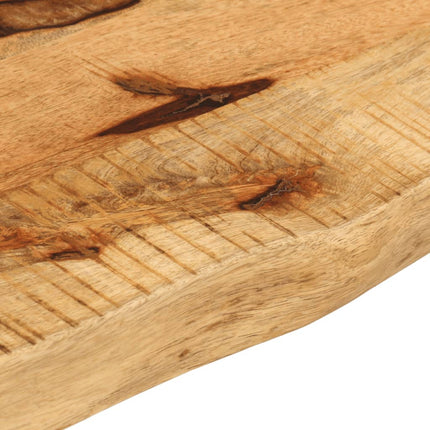 Bordsskiva 40x30x3,8 cm levande kant massivt grovt mangoträ