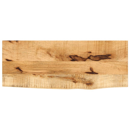 Bordsskiva 70x30x3,8 cm levande kant massivt grovt mangoträ