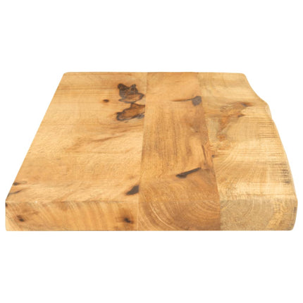 Bordsskiva 70x30x3,8 cm levande kant massivt grovt mangoträ
