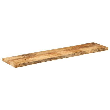 Bordsskiva 140x30x3,8 cm levande kant massivt grovt mangoträ