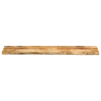 Bordsskiva 140x30x3,8 cm levande kant massivt grovt mangoträ