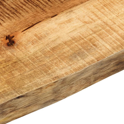 Bordsskiva 160x30x3,8 cm levande kant massivt grovt mangoträ