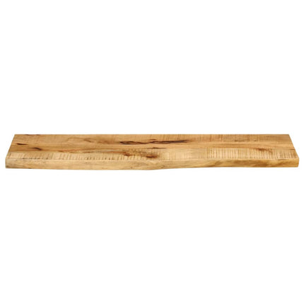 Bordsskiva 120x40x3,8 cm levande kant massivt grovt mangoträ