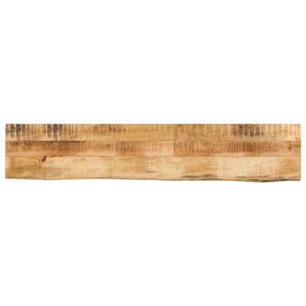 Bordsskiva 140x40x3,8 cm levande kant massivt grovt mangoträ