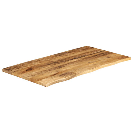 Bordsskiva 120x60x3,8 cm levande kant massivt grovt mangoträ