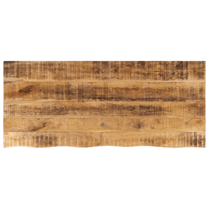Bordsskiva 140x60x3,8 cm levande kant massivt grovt mangoträ