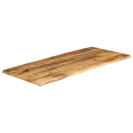 Bordsskiva 140x60x3,8 cm levande kant massivt grovt mangoträ