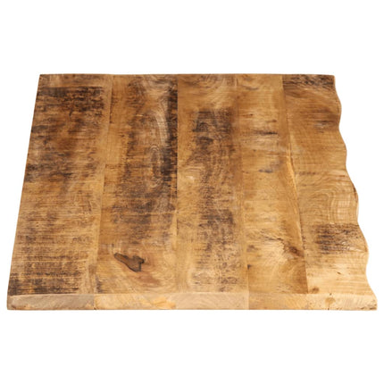 Bordsskiva 140x60x3,8 cm levande kant massivt grovt mangoträ
