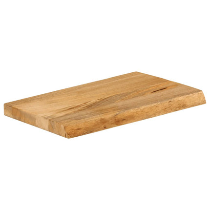 Bordsskiva 40x20x2,5 cm levande kant massivt mangoträ
