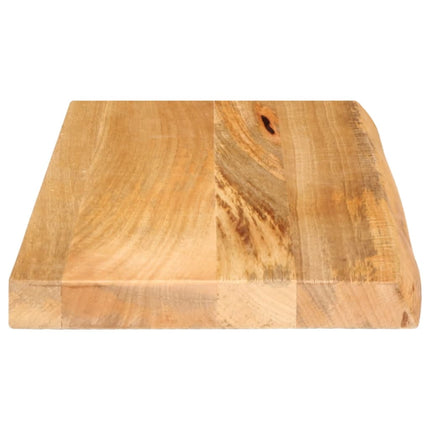Bordsskiva 60x20x2,5 cm levande kant massivt mangoträ