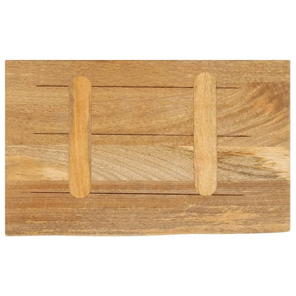 Bordsskiva 60x20x2,5 cm levande kant massivt mangoträ