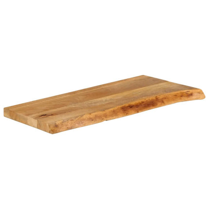 Bordsskiva 90x30x2,5 cm levande kant massivt mangoträ