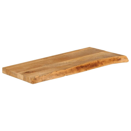 Bordsskiva 70x40x2,5 cm levande kant massivt mangoträ