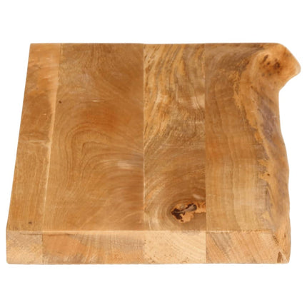 Bordsskiva 80x40x2,5 cm levande kant massivt mangoträ