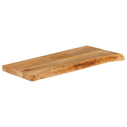 Bordsskiva 90x40x2,5 cm levande kant massivt mangoträ