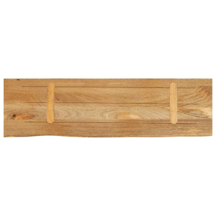 Bordsskiva 100x40x2,5 cm levande kant massivt mangoträ