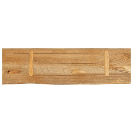 Bordsskiva 110x40x2,5 cm levande kant massivt mangoträ