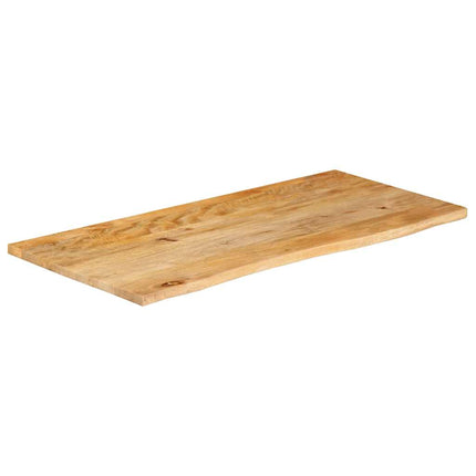 Bordsskiva 120x60x2,5 cm levande kant massivt mangoträ
