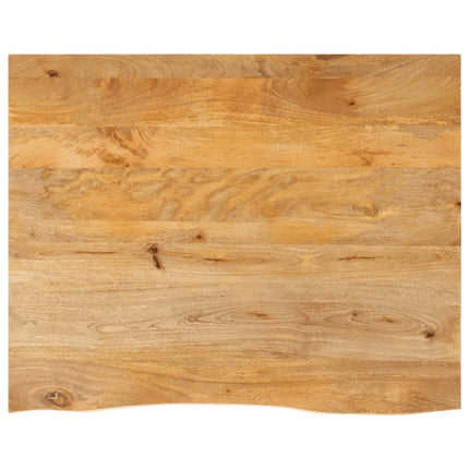 Bordsskiva 110x80x2,5 cm levande kant massivt mangoträ
