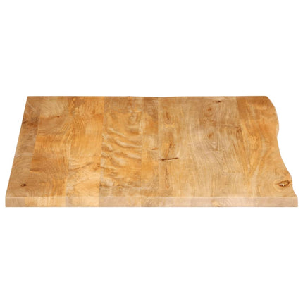 Bordsskiva 110x80x2,5 cm levande kant massivt mangoträ