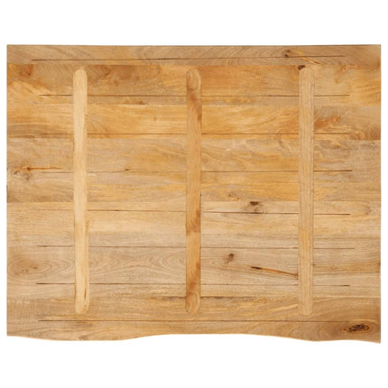 Bordsskiva 110x80x2,5 cm levande kant massivt mangoträ