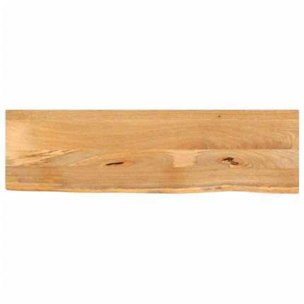 Bordsskiva 120x30x3,8 cm levande kant massivt mangoträ