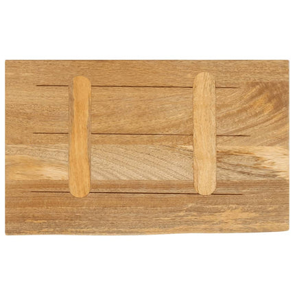 Bordsskiva 60x40x3,8 cm levande kant massivt mangoträ
