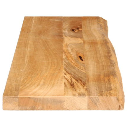 Bordsskiva 120x40x3,8 cm levande kant massivt mangoträ
