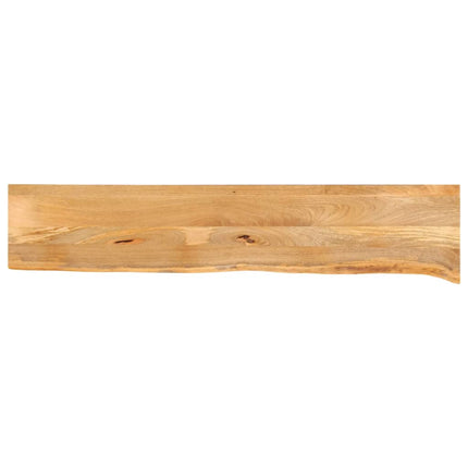 Bordsskiva 140x40x3,8 cm levande kant massivt mangoträ