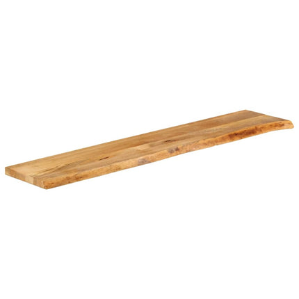 Bordsskiva 140x40x3,8 cm levande kant massivt mangoträ