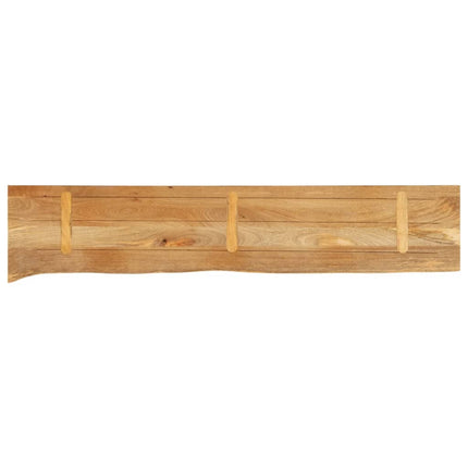 Bordsskiva 140x40x3,8 cm levande kant massivt mangoträ