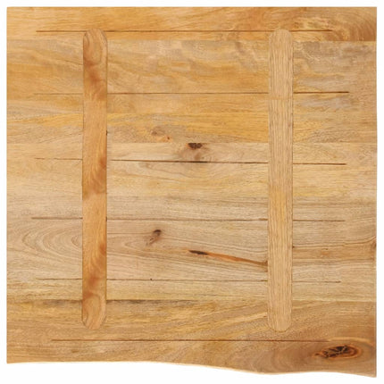 Bordsskiva 80x40x2,5 cm levande kant massivt mangoträ